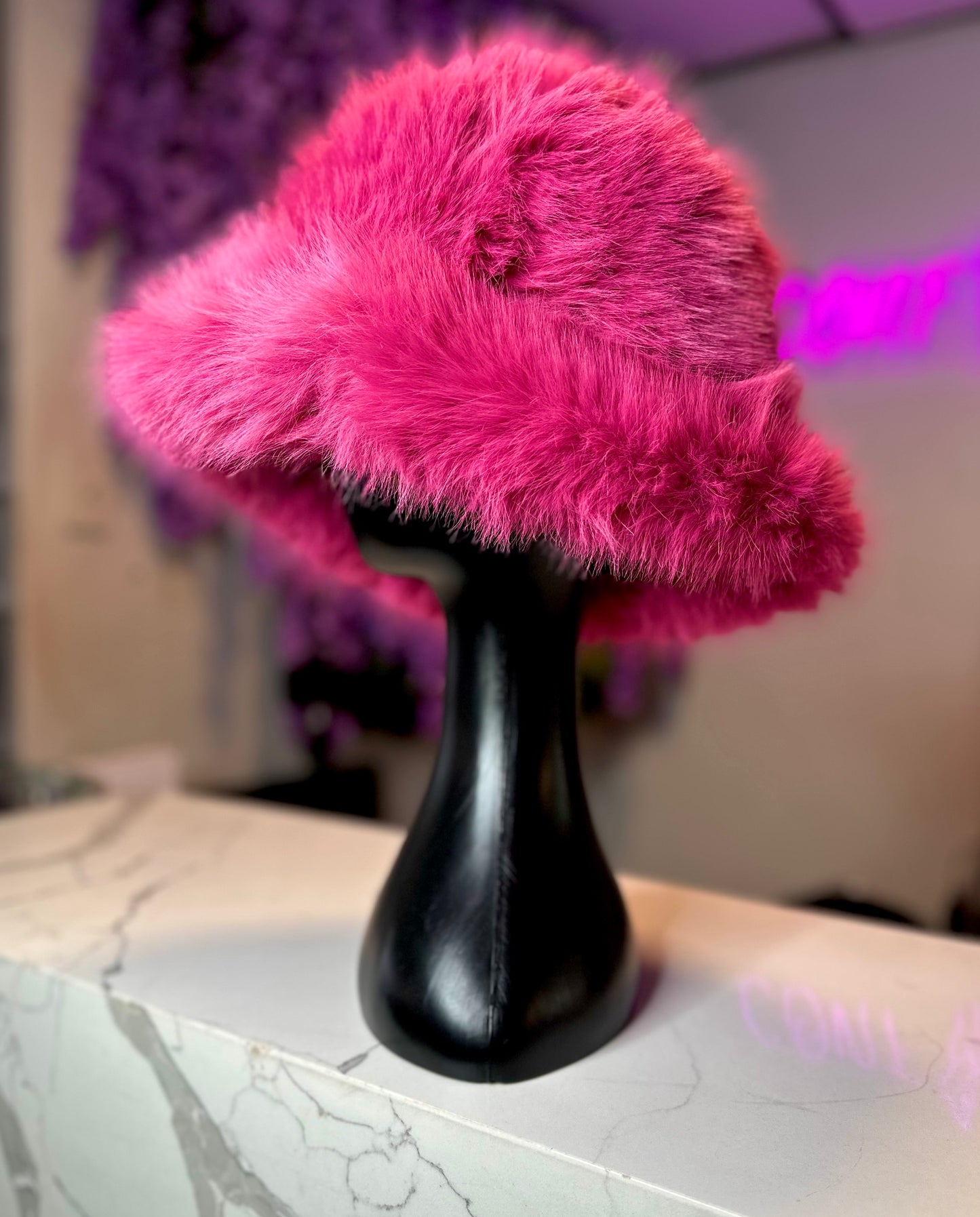 FUZZY FAUX FUR BUCKETS