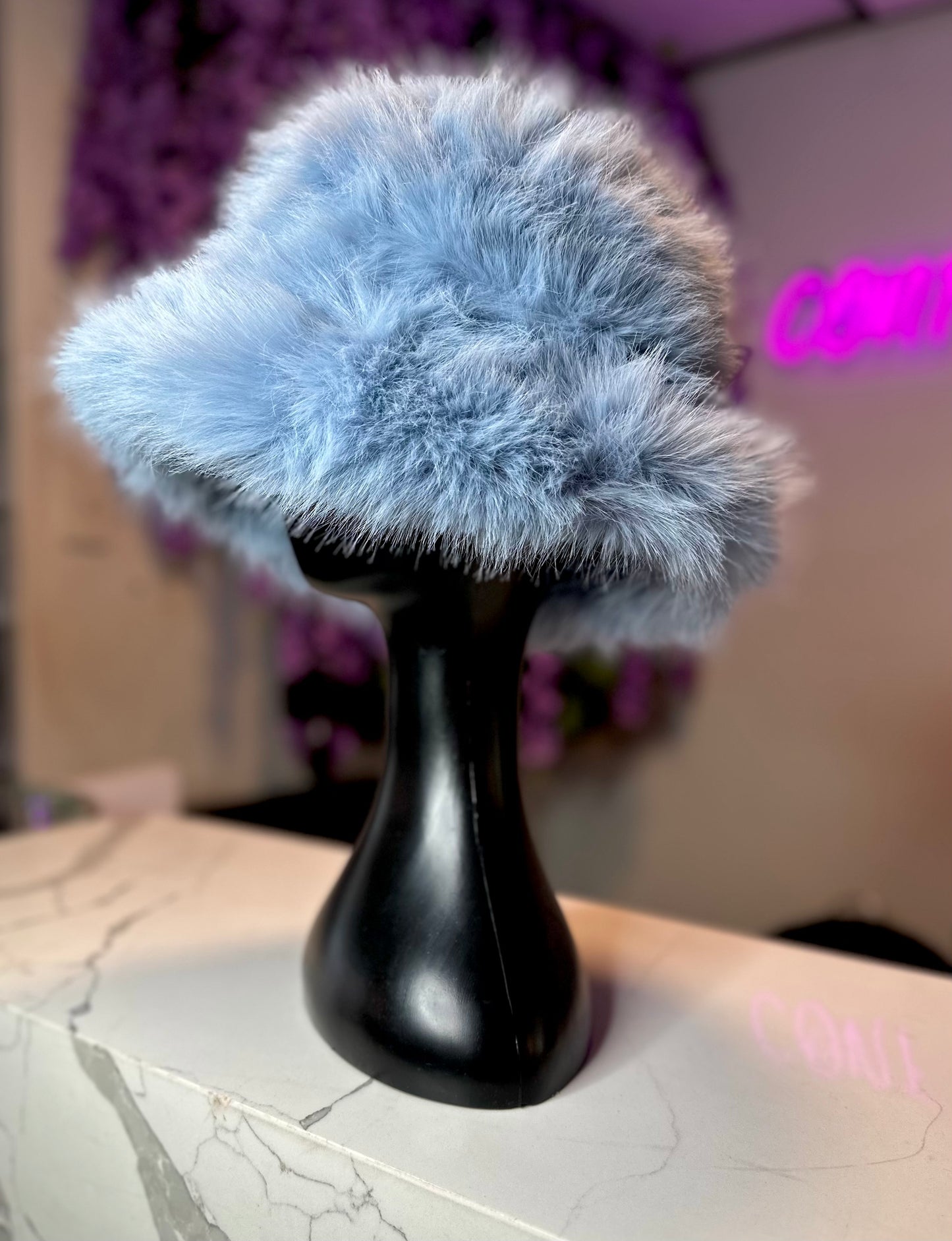 FUZZY FAUX FUR BUCKETS