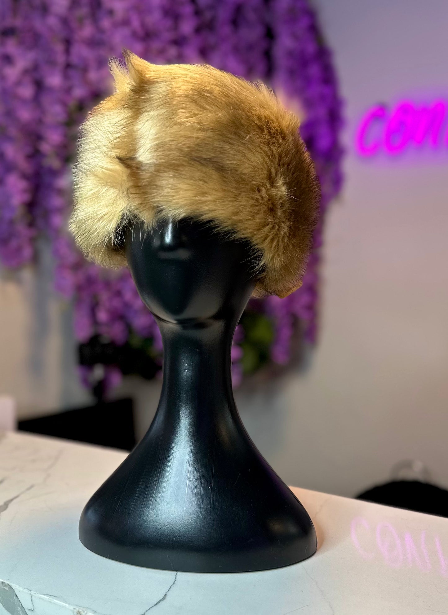 FUZZY FAUX FUR EAR WARMER