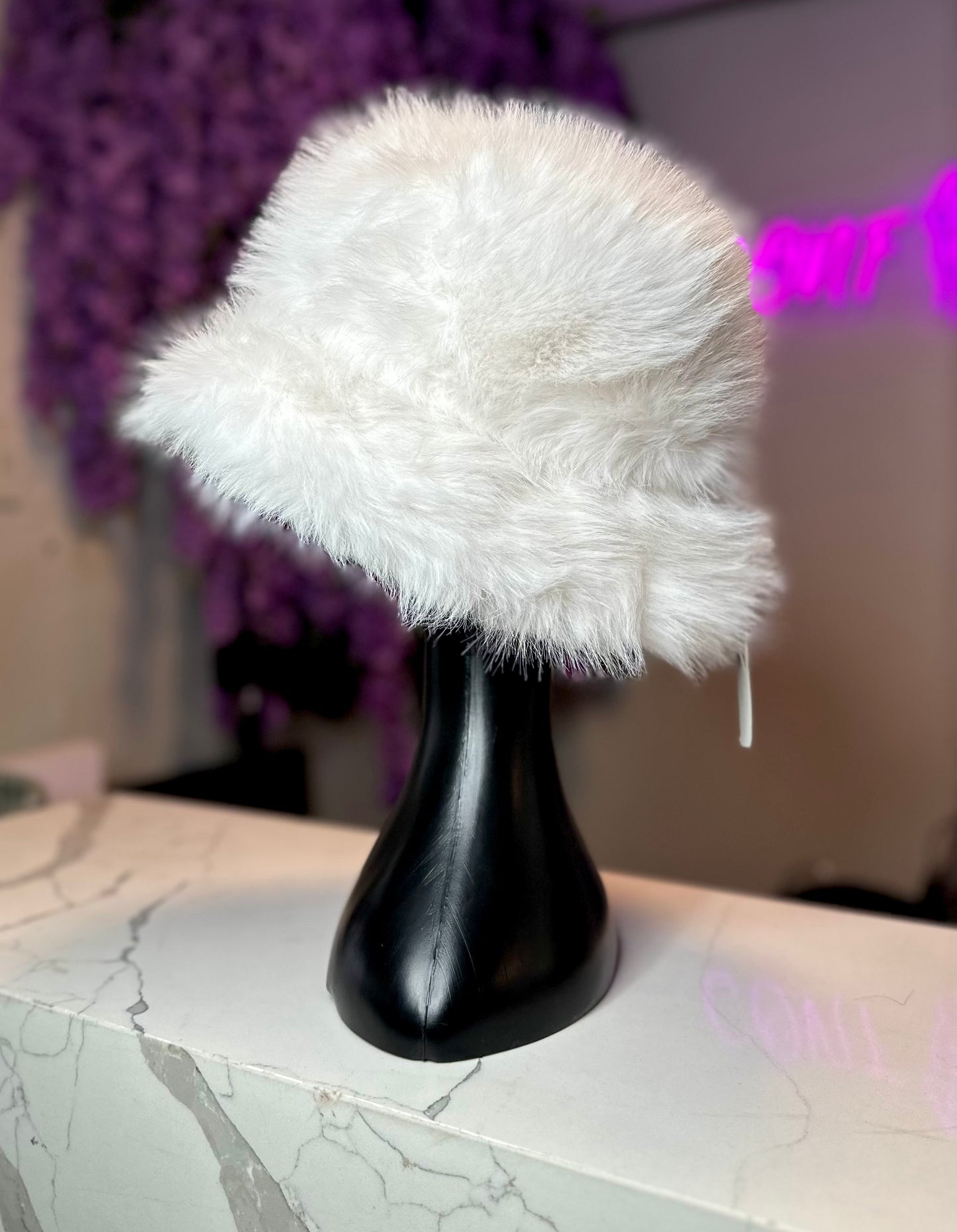 FUZZY FAUX FUR BUCKETS