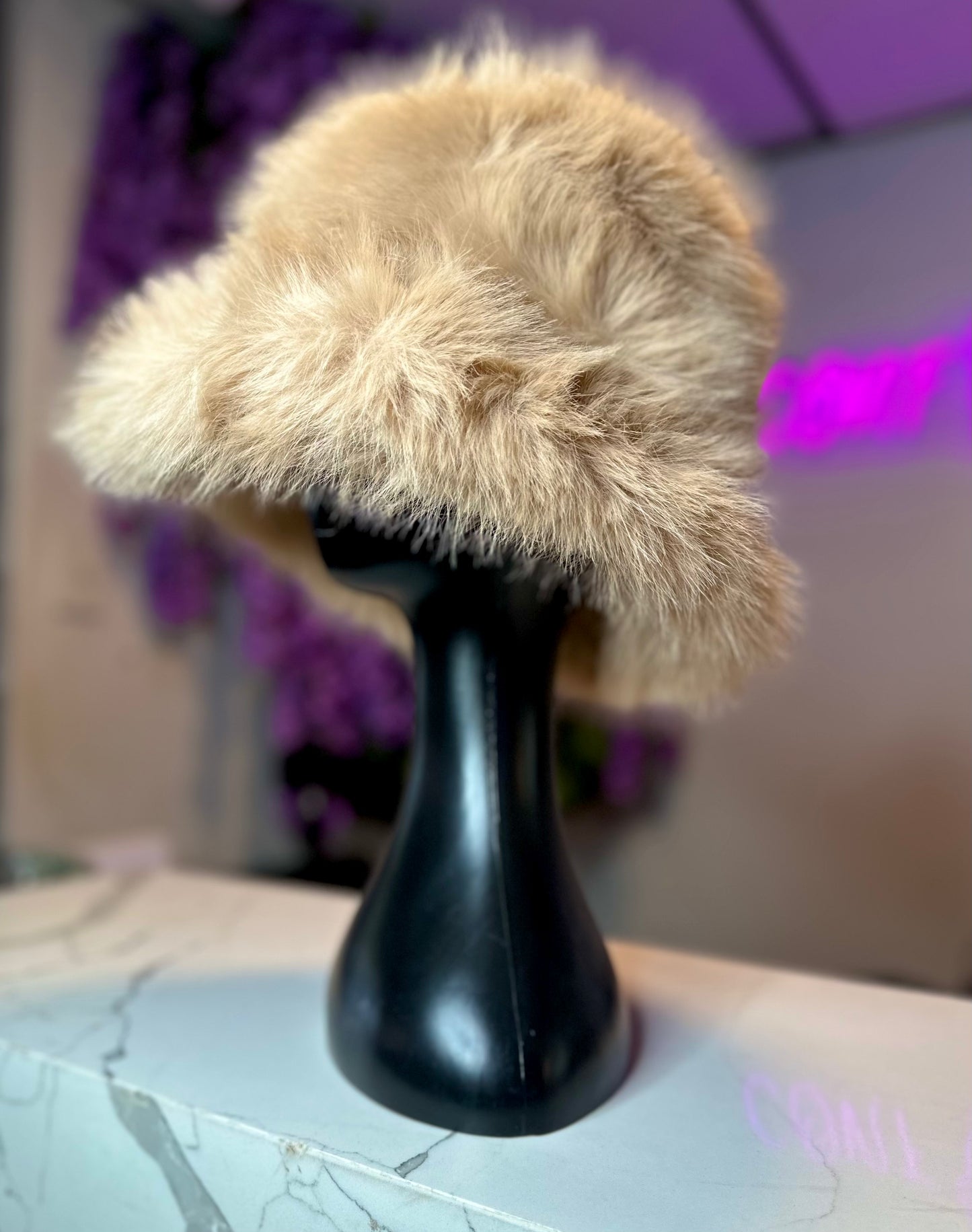 FUZZY FAUX FUR BUCKETS