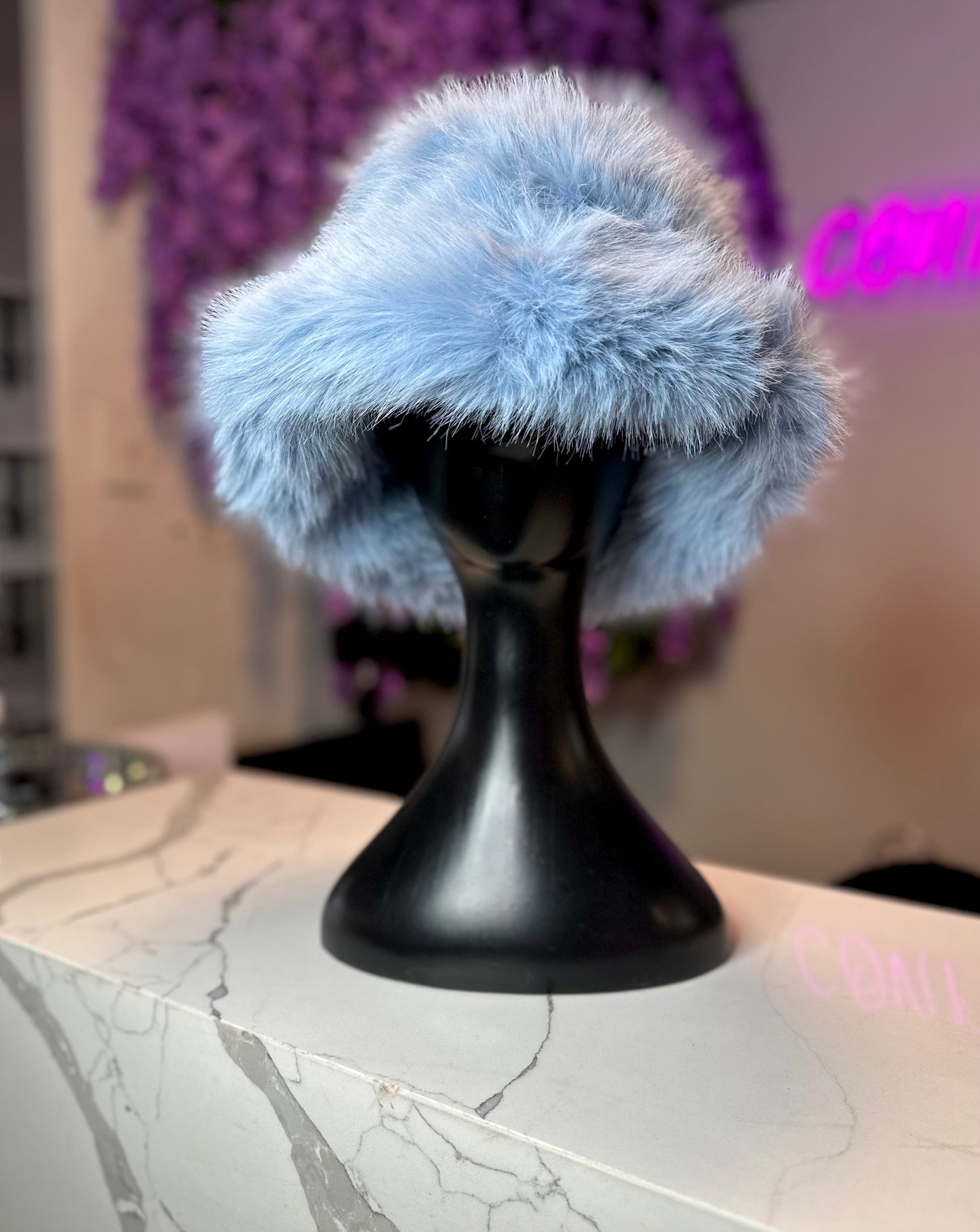 FUZZY FAUX FUR BUCKETS
