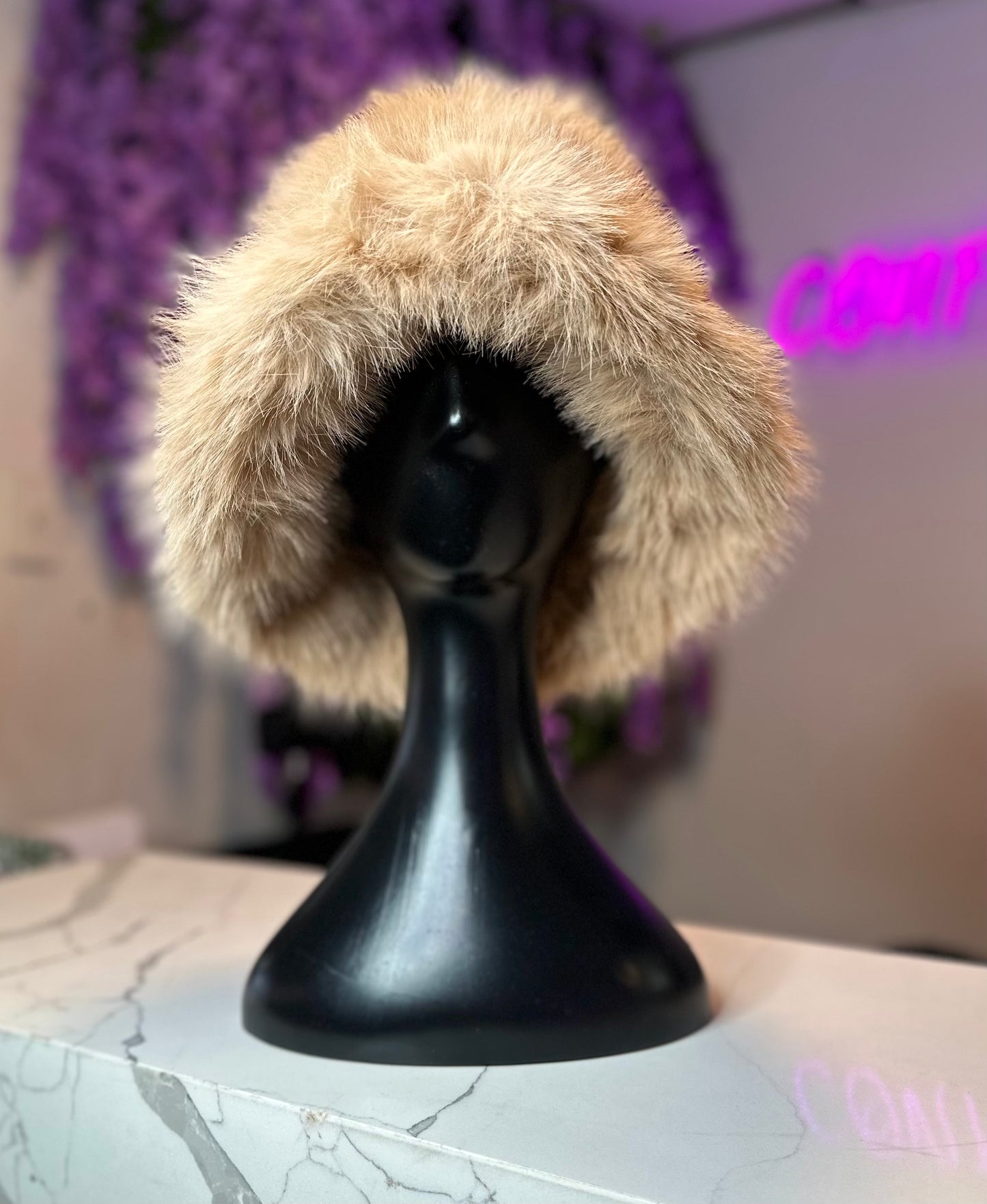 FUZZY FAUX FUR BUCKETS