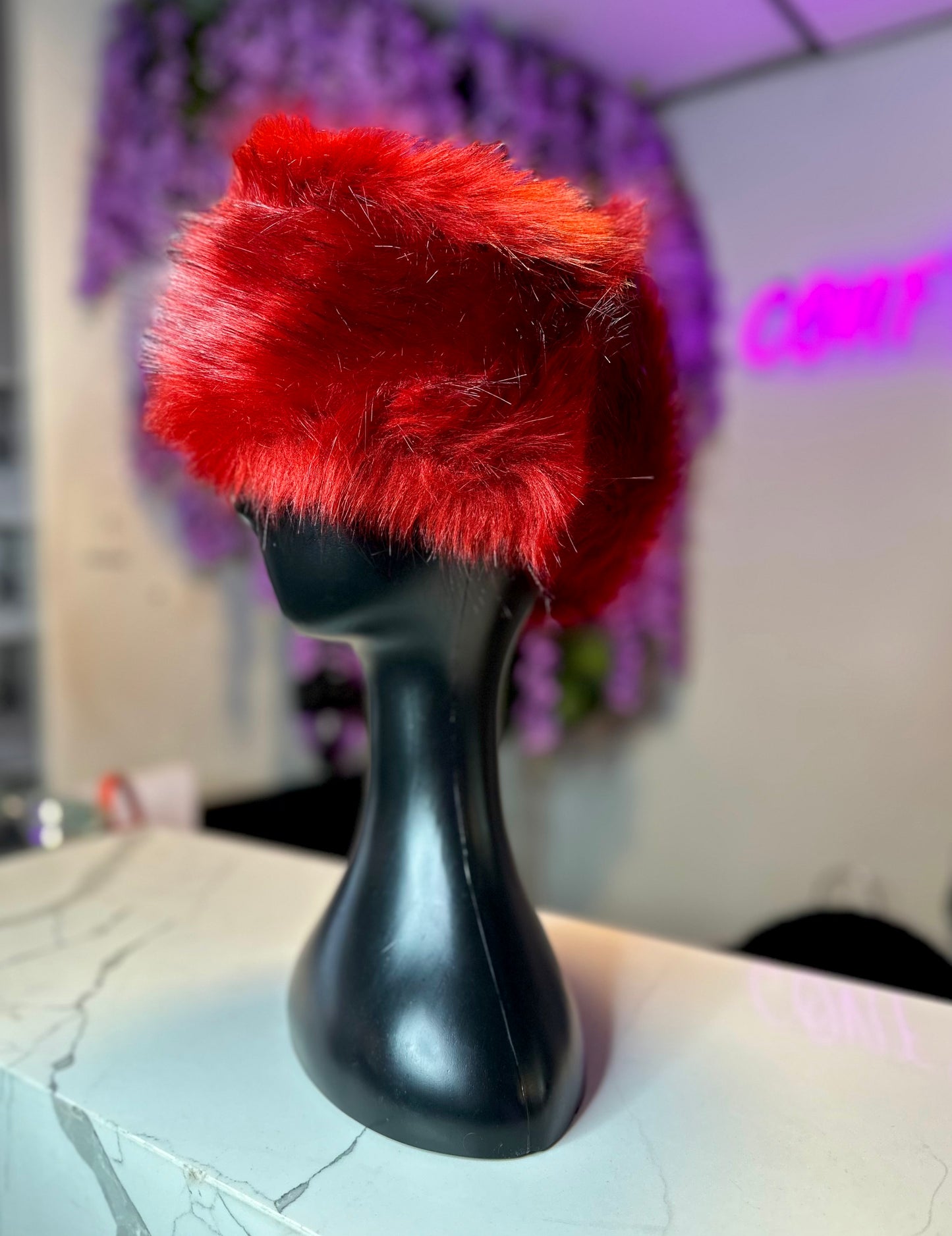 FUZZY FAUX FUR EAR WARMER