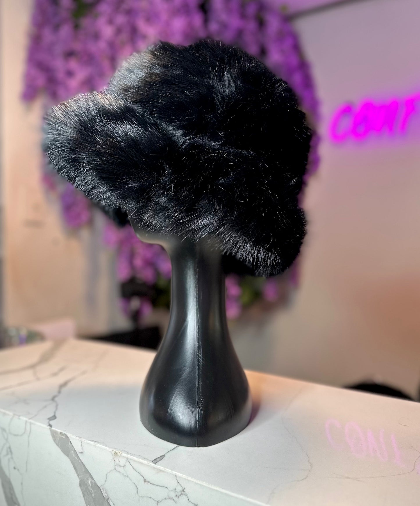FUZZY FAUX FUR BUCKETS
