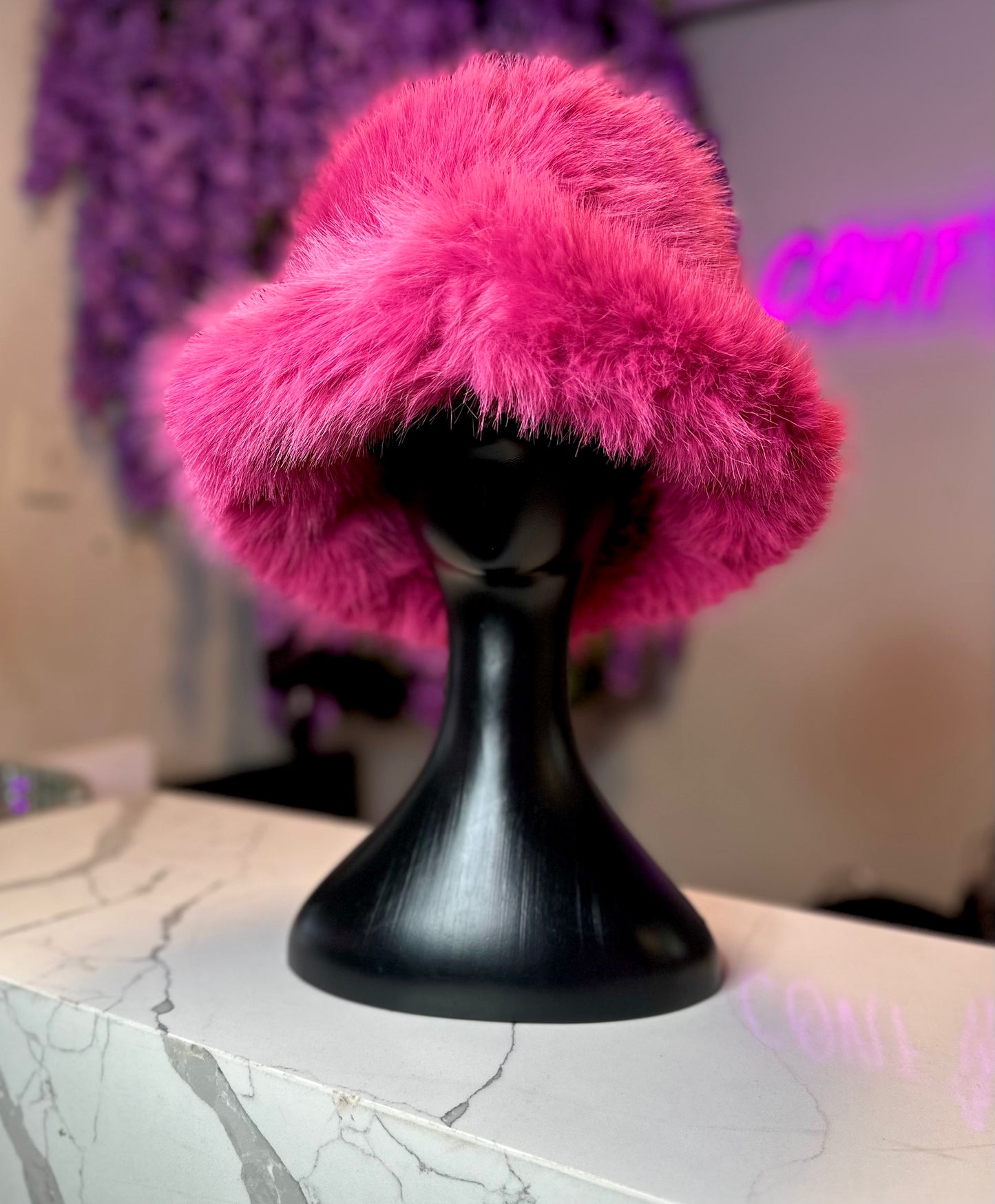 FUZZY FAUX FUR BUCKETS